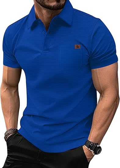 ZITY Men's Chest Pocket Dri Fit Polo Shirt-CUMPO05759