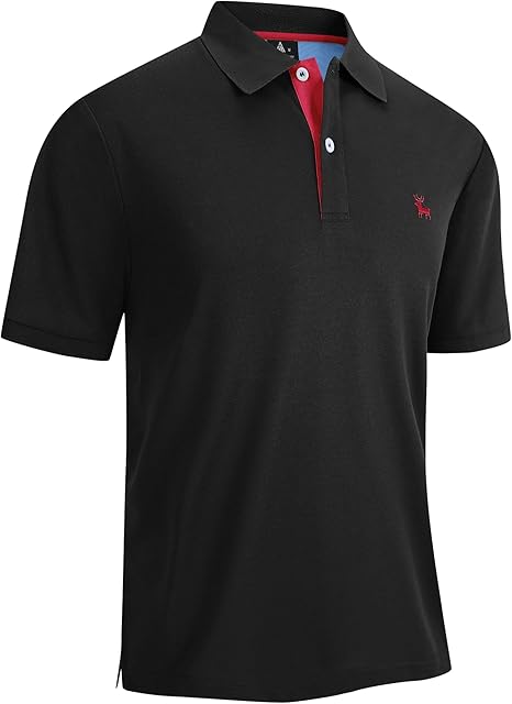 ZITY Men's Moisture Wicking Slim Fit Golf Polo Shirt-CEMPO01637