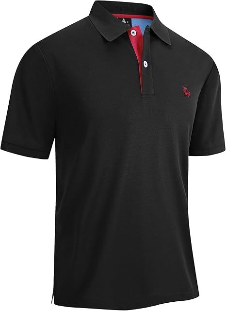 ZITY Men's Moisture Wicking Slim Fit Golf Polo Shirt-CEMPO01637