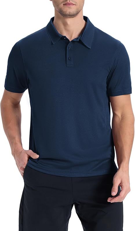 ZITY Men's Button Up Slim Fit Polo Shirt-CUMPO05192