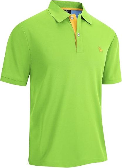 ZITY Men's Moisture Wicking Slim Fit Golf Polo Shirt-CEMPO01637