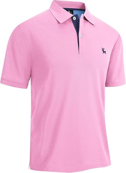 ZITY Men's Moisture Wicking Slim Fit Golf Polo Shirt-CEMPO01637