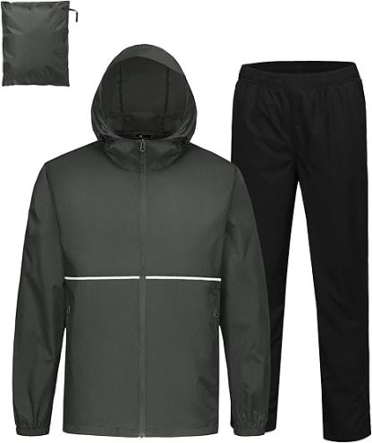 ZITY Men's Waterproof Breathable Packable Rainwear-CUMRS05414