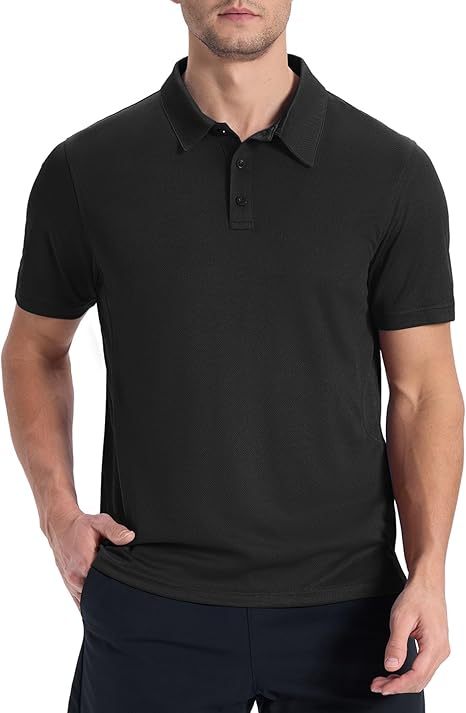 ZITY Men's Button Up Slim Fit Polo Shirt-CUMPO05192