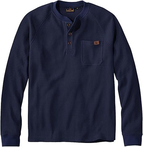 ZITY Men's Long Sleeve Casual Waffle Thermal Henley Shirt-CUMLS03493