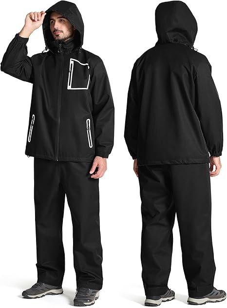 ZITY Men's Waterproof Rain Gear Outdoor Rainwear-CUMRS03412