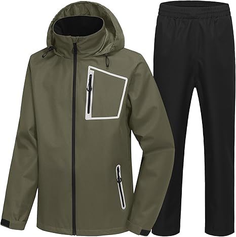 ZITY Men's Waterproof Rain Gear Outdoor Rainwear-CUMRS03412