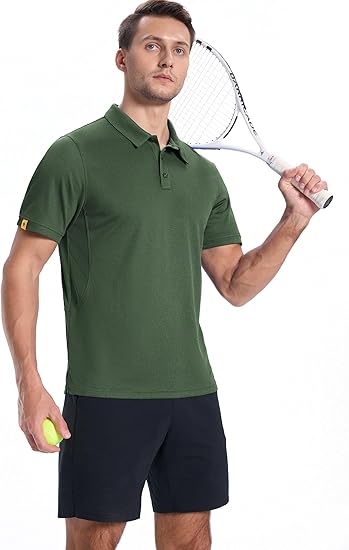 ZITY Men's Button Up Slim Fit Polo Shirt-CUMPO05192