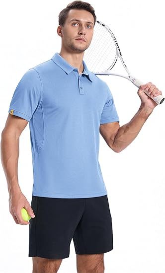 ZITY Men's Button Up Slim Fit Polo Shirt-CUMPO05192