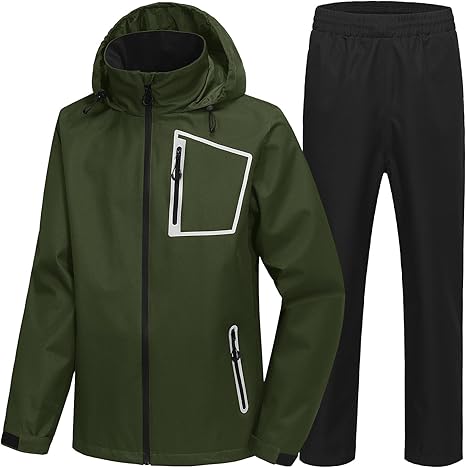 ZITY Men's Waterproof Rain Gear Outdoor Rainwear-CUMRS03412