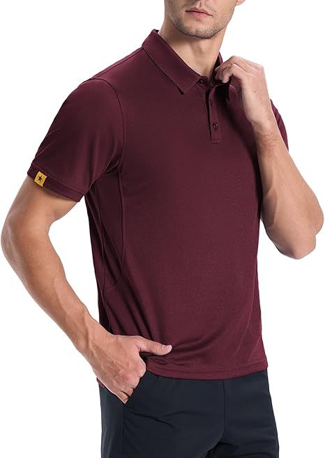 ZITY Men's Button Up Slim Fit Polo Shirt-CUMPO05192