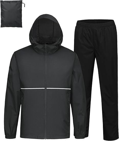 ZITY Men's Waterproof Breathable Packable Rainwear-CUMRS05414