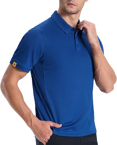 ZITY Men's Button Up Slim Fit Polo Shirt-CUMPO05192