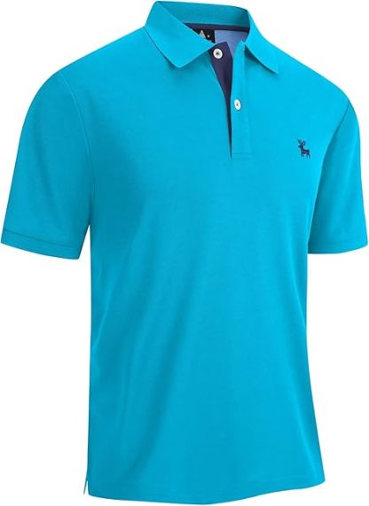 ZITY Men's Moisture Wicking Slim Fit Golf Polo Shirt-CEMPO01637