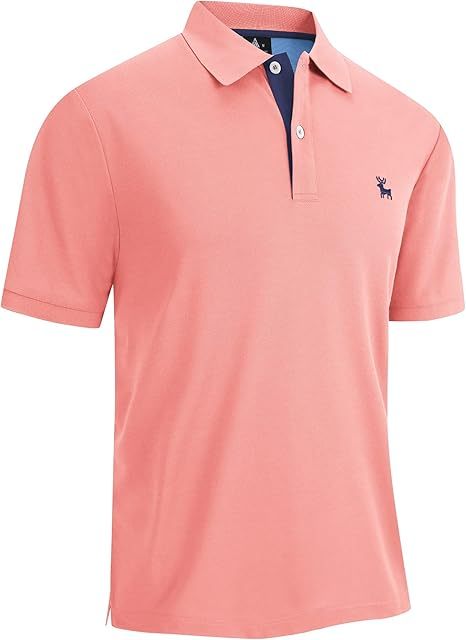 ZITY Men's Moisture Wicking Slim Fit Golf Polo Shirt-CEMPO01637