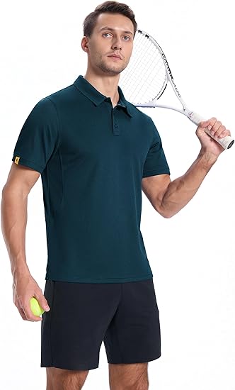 ZITY Men's Button Up Slim Fit Polo Shirt-CUMPO05192