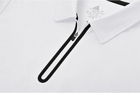 ZITY Men's Long Sleeve Moisture Wicking Casual Polo Shirt-CUMLP03511