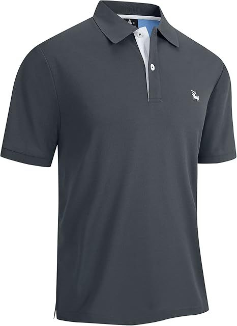ZITY Men's Moisture Wicking Slim Fit Golf Polo Shirt-CEMPO01637