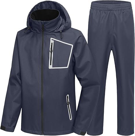 ZITY Men's Waterproof Rain Gear Outdoor Rainwear-CUMRS03412