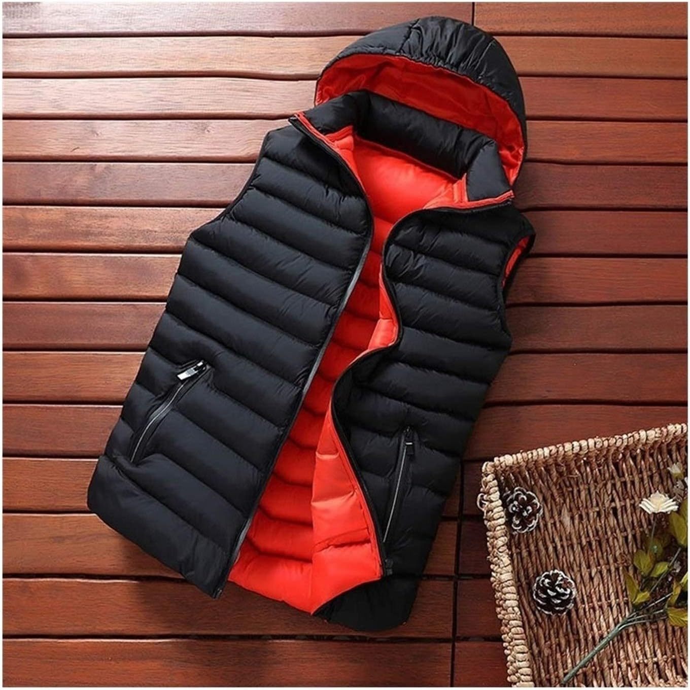 ZITY Men's Full Zipper Padded Vest-AVTC100066