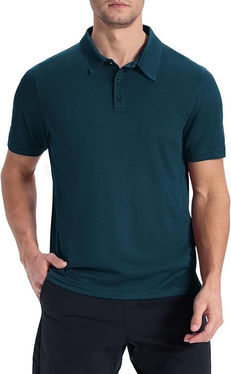 ZITY Men's Button Up Slim Fit Polo Shirt-CUMPO05192