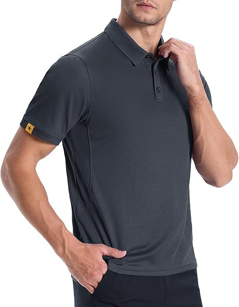ZITY Men's Button Up Slim Fit Polo Shirt-CUMPO05192