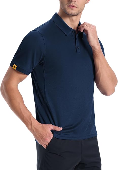 ZITY Men's Button Up Slim Fit Polo Shirt-CUMPO05192