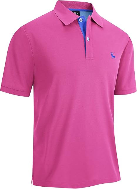 ZITY Men's Moisture Wicking Slim Fit Golf Polo Shirt-CEMPO01637
