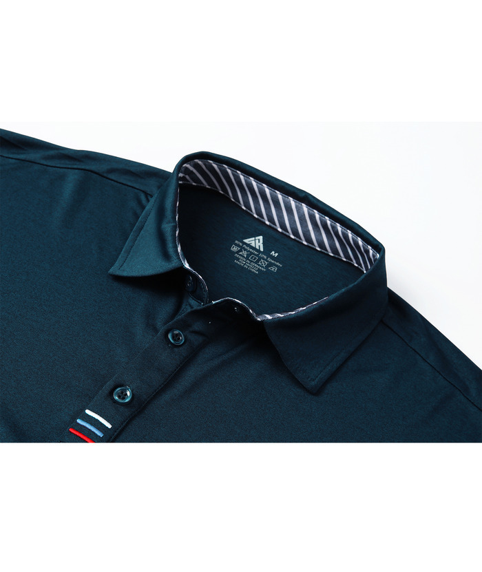 ZITY Men's Long Sleeve Quick Dry Sports Golf Tennis Polo Shirt-ZPK004673 | Zitysports