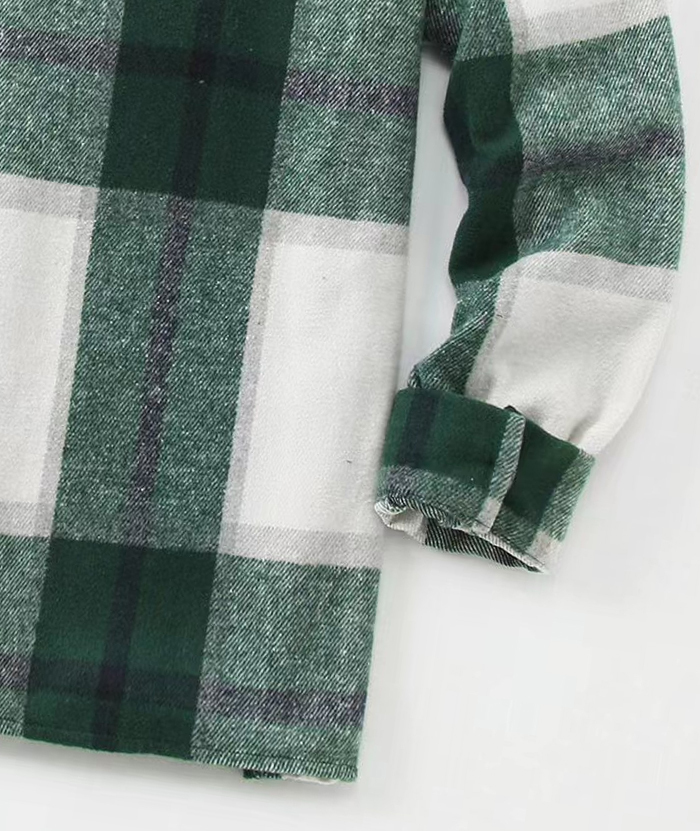 ZITY Men's Button-Up Slim Fit Plaid Flannel Shirt-DUMLT05330|Zitysports