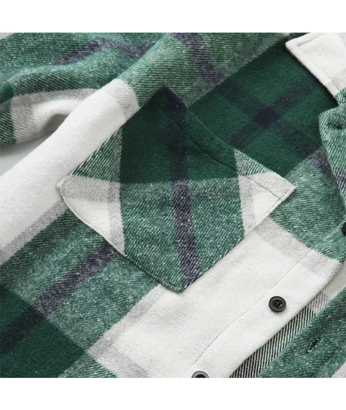ZITY Men's Button-Up Slim Fit Plaid Flannel Shirt-DUMLT05330|Zitysports