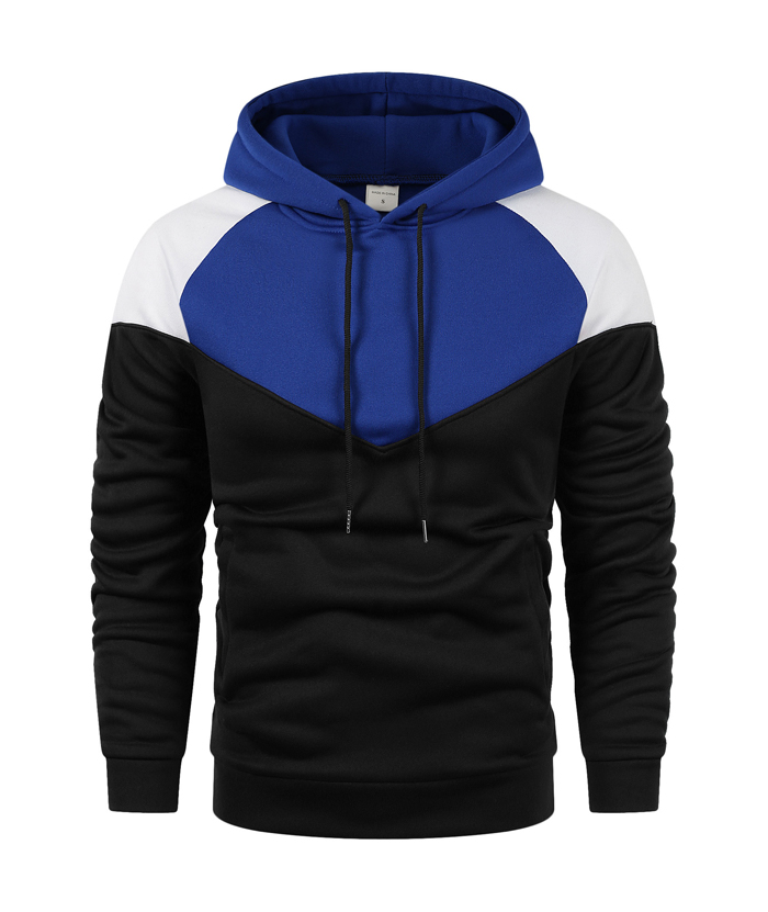 ZITY Men's Pullover Color Block With Pocket Hoodie-DUMFH04923|Zitysports