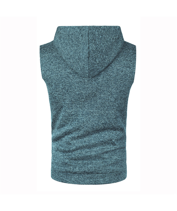 Men's Sleeveless Hooded Sport Vest Casual Hoodie-ZPK007596 | Zitysports