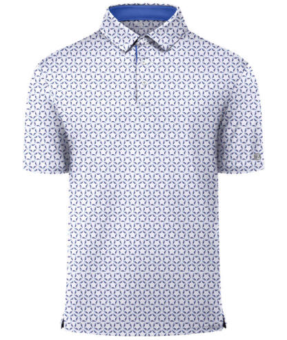 ZITY Men's Printed Dri Fit Performance Golf Polo Shirt-CUMPO05189 