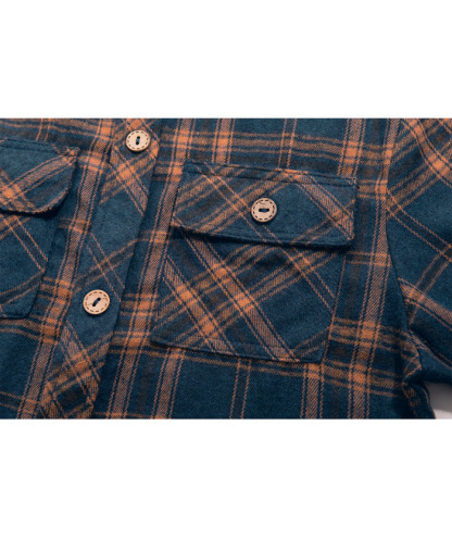 ZITY Men's Long Sleeve Casual Button Down Plaid Flannel Shirt-ZPK005339 | Zitysports
