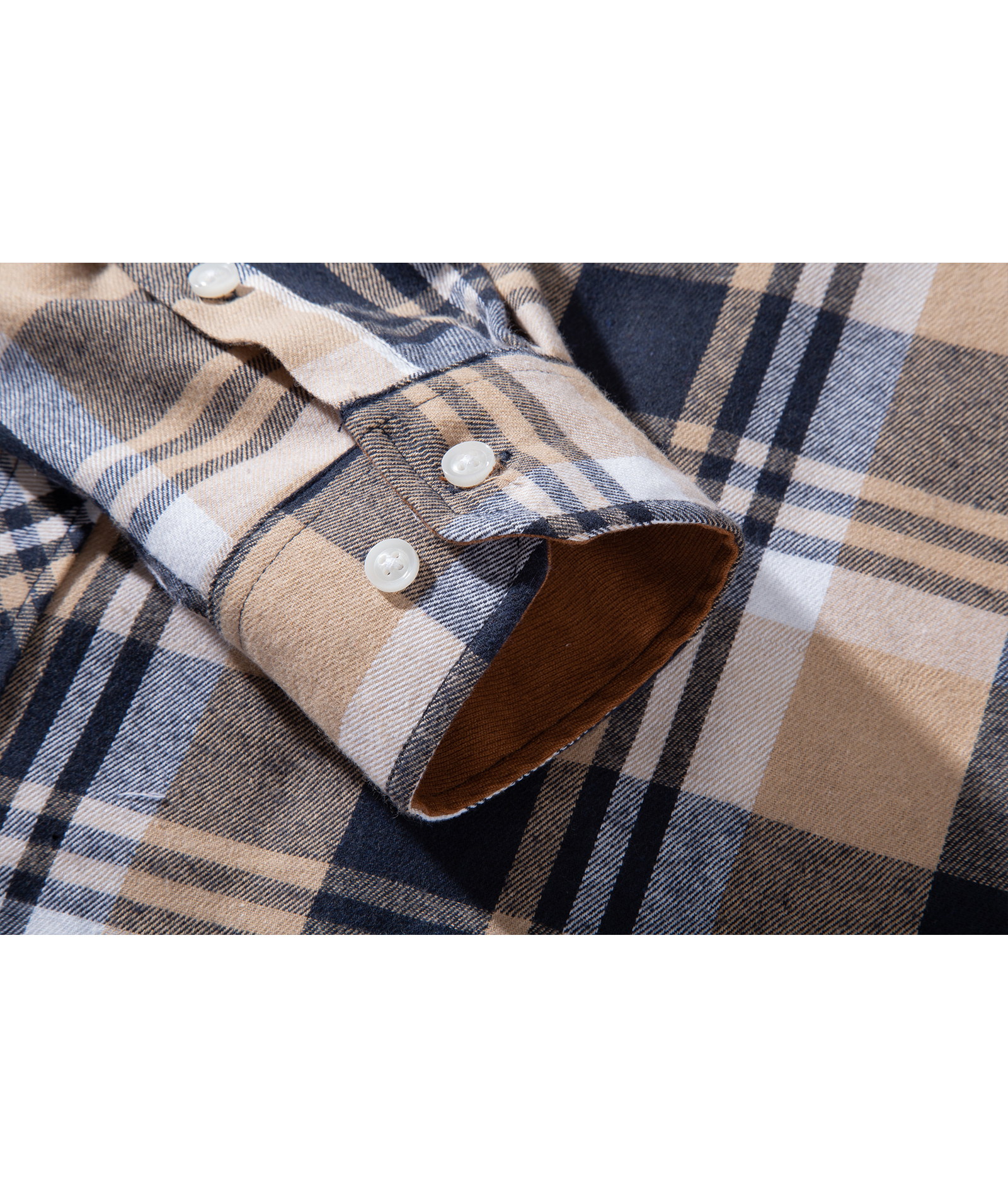 ZITY Men's Plaid Button Up Shirt with Flap Pocket Spring Fall Top-ZPK006565 | Zitysports