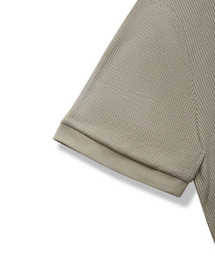 ZITY Men's Slim Fit Button Up Summer T-Shirt-CUMSS01031