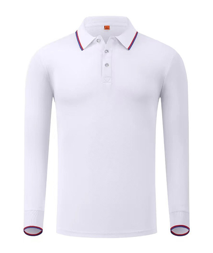 Men's Long Sleeve Lapel Slim Fit Polo Shirt-DUMLP05808