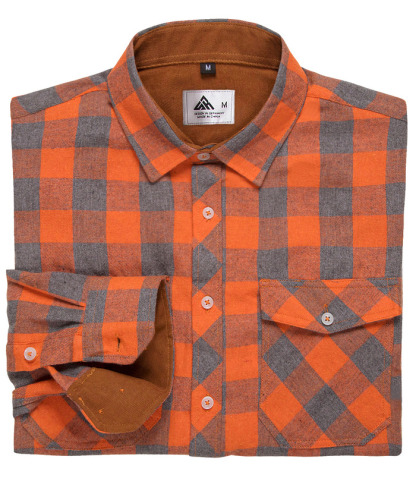 ZITY Men's Plaid Button Up Shirt with Flap Pocket Spring Fall Top-ZPK006565 | Zitysports