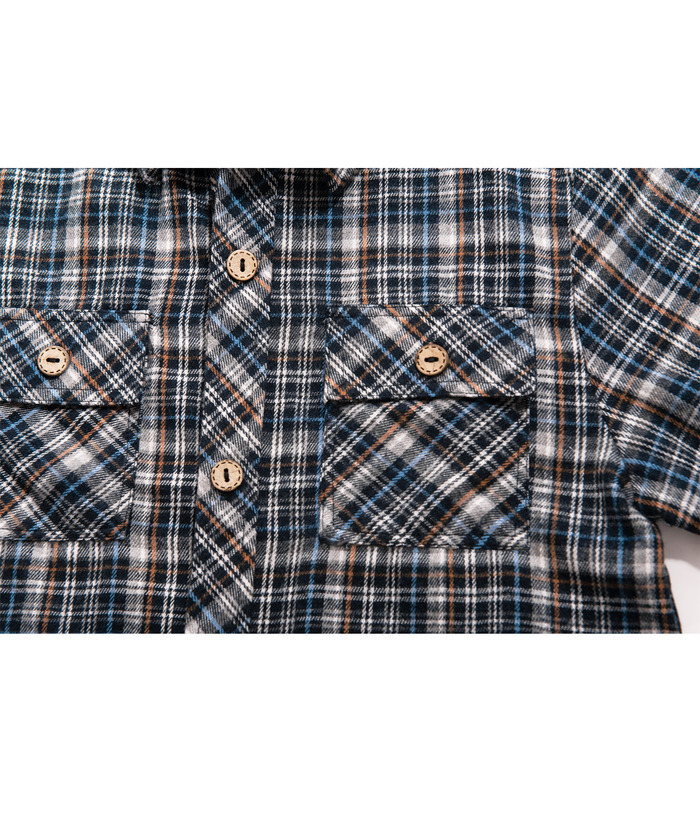 ZITY Men's Long Sleeve Casual Button Down Plaid Flannel Shirt-ZPK005339 | Zitysports