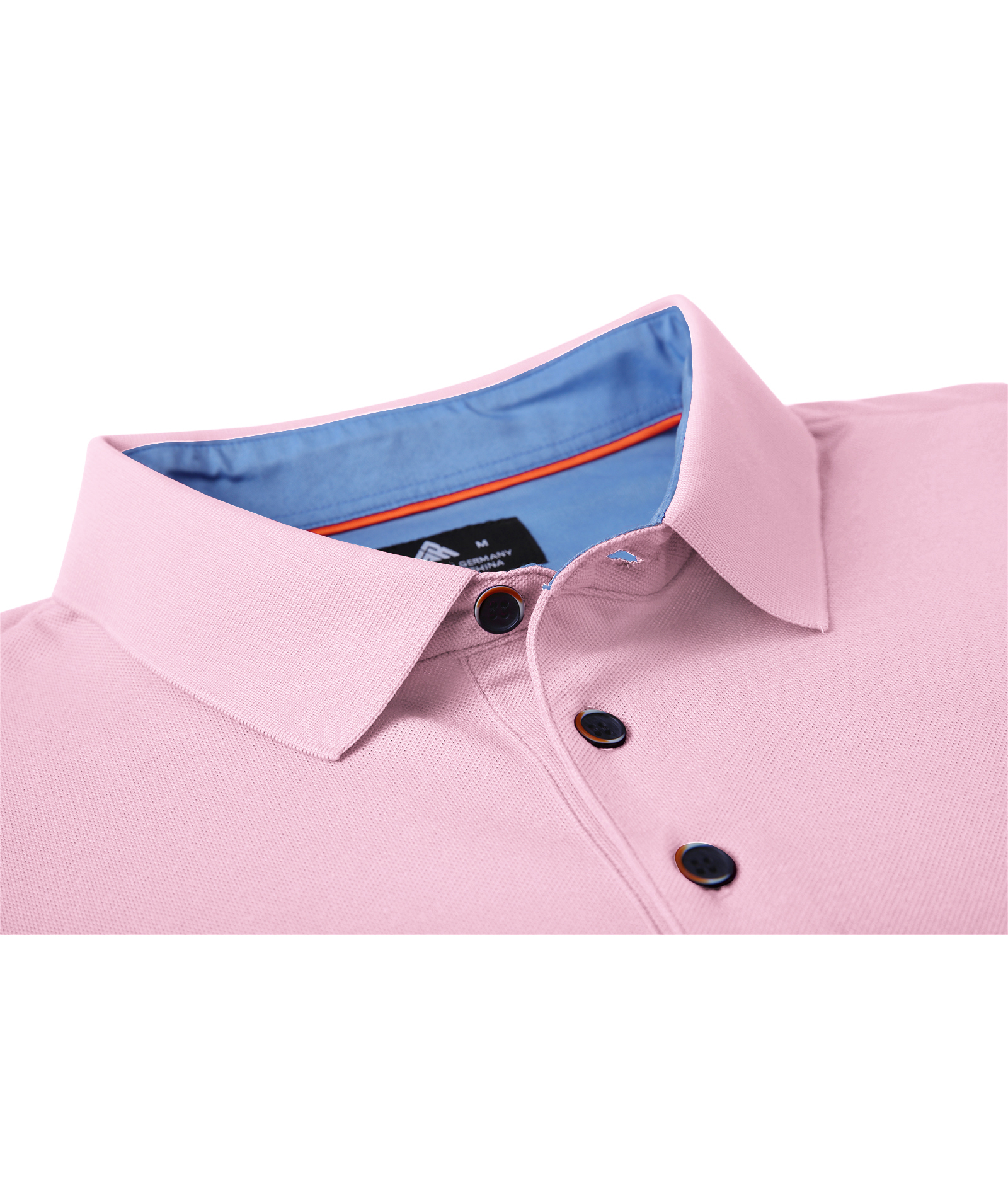 ZITY Men's Button Up Dri Fit Long Sleeve Polo Shirt-CFMPO00095