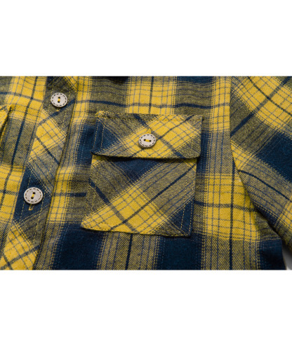ZITY Men's Long Sleeve Casual Button Down Plaid Flannel Shirt-ZPK005339 | Zitysports