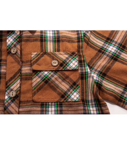 ZITY Men's Long Sleeve Casual Button Down Plaid Flannel Shirt-ZPK005339 | Zitysports