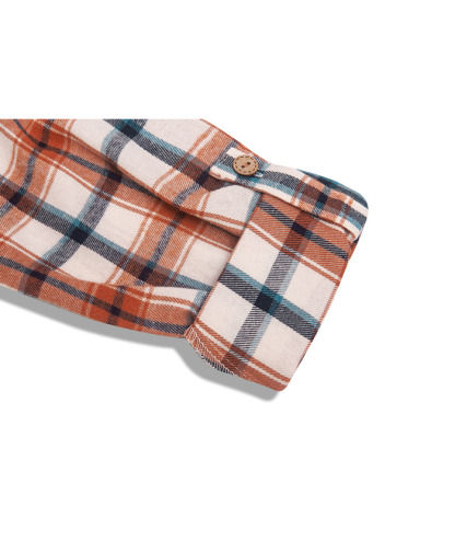 ZITY Men's Long Sleeve Casual Button Down Plaid Flannel Shirt-ZPK005339 | Zitysports