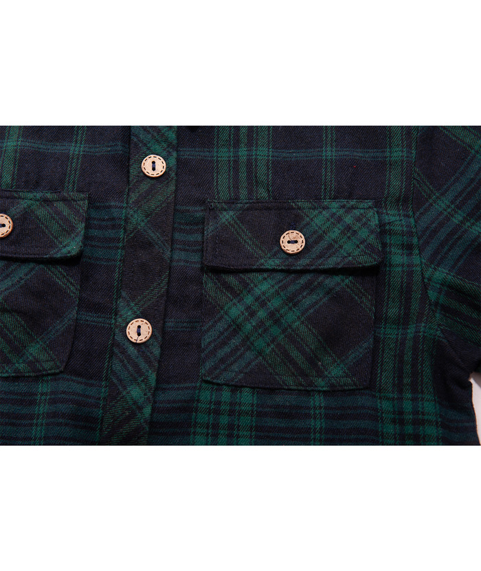 ZITY Men's Long Sleeve Casual Button Down Plaid Flannel Shirt-ZPK005339 | Zitysports