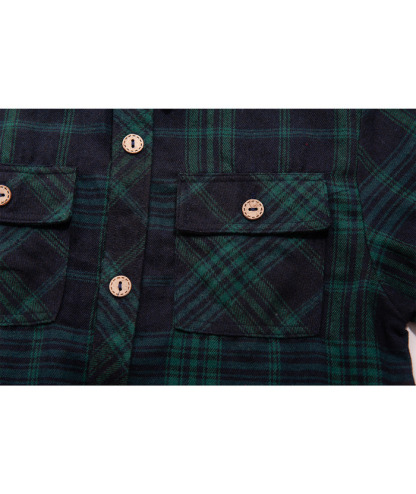 ZITY Men's Long Sleeve Casual Button Down Plaid Flannel Shirt-ZPK005339 | Zitysports