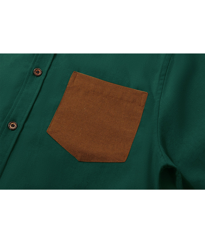 ZITY Men's Button Up Flannel Shirt with Pocket-ZPK007273 | Zitysports