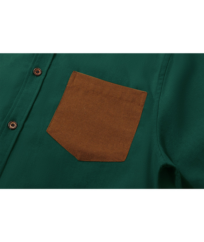 ZITY Men's Button Up Flannel Shirt with Pocket-ZPK007273 | Zitysports