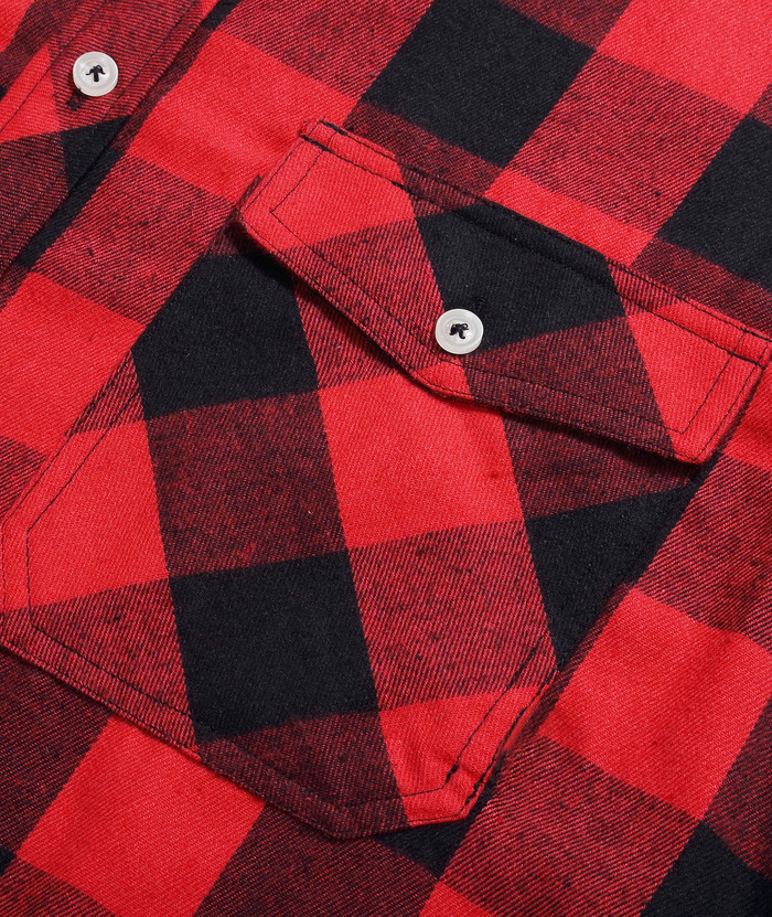 ZITY Men's Plaid Button Up Shirt with Flap Pocket Spring Fall Top-ZPK006565 | Zitysports