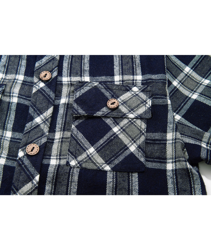 ZITY Men's Long Sleeve Casual Button Down Plaid Flannel Shirt-ZPK005339 | Zitysports